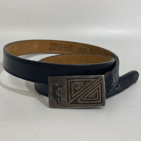 Vintage Hopi Native Lyman Nasawytewa Kokopelli Sterling Silver Buckle - Picture 2 of 9